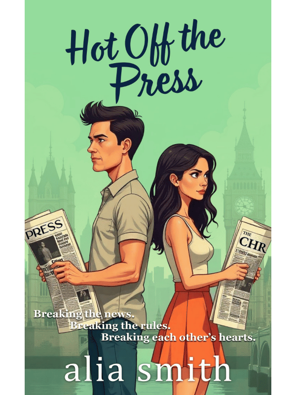 cover art for romance novel Hot Off the Press by Alia Smith